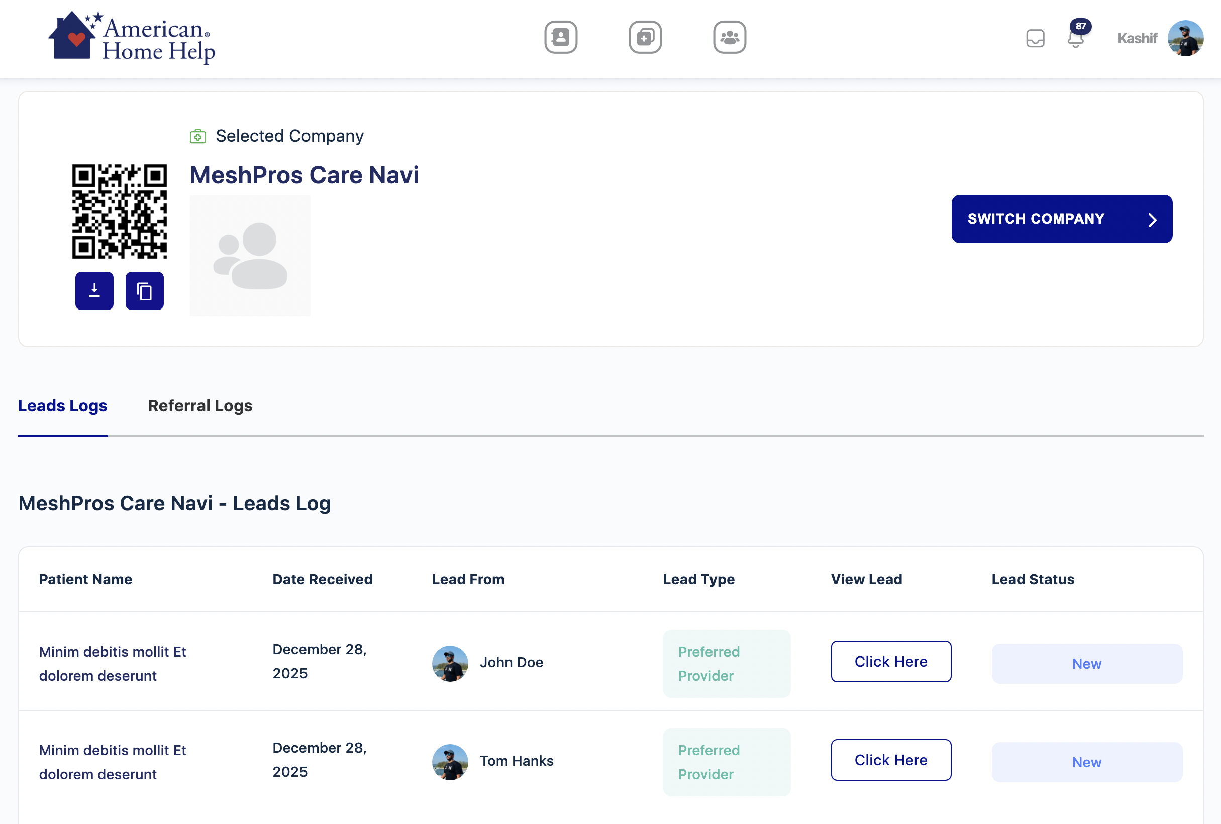 American Home Help care network