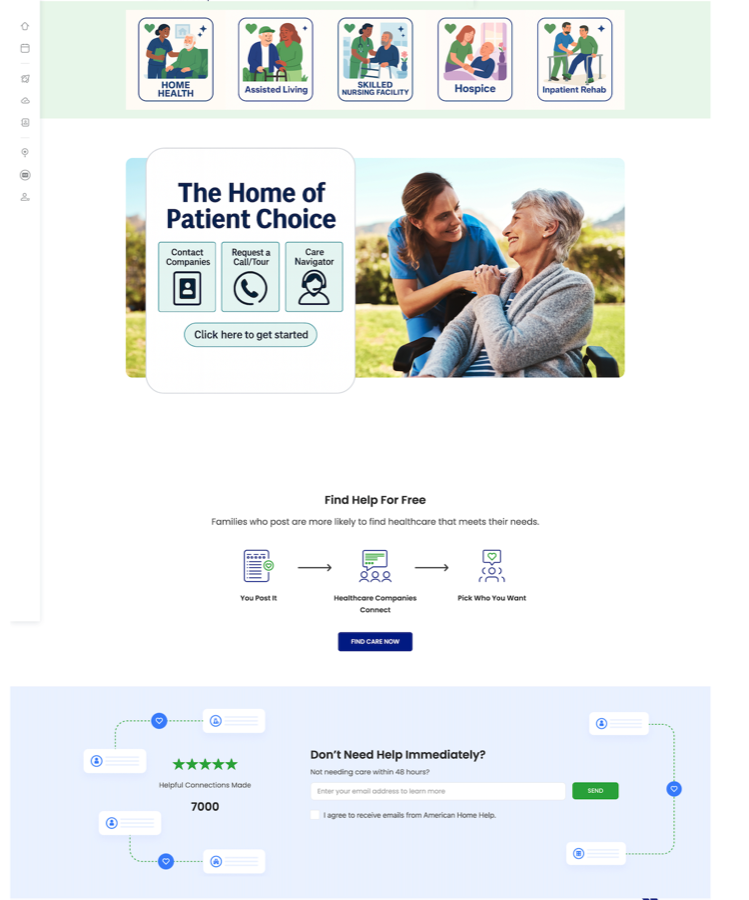 American Home Help platform overview
